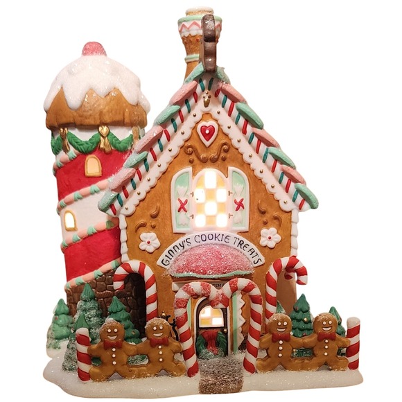 Department 56 Ginny's Cookie Treats North Pole Christmas Village Light Up - Picture 1 of 5